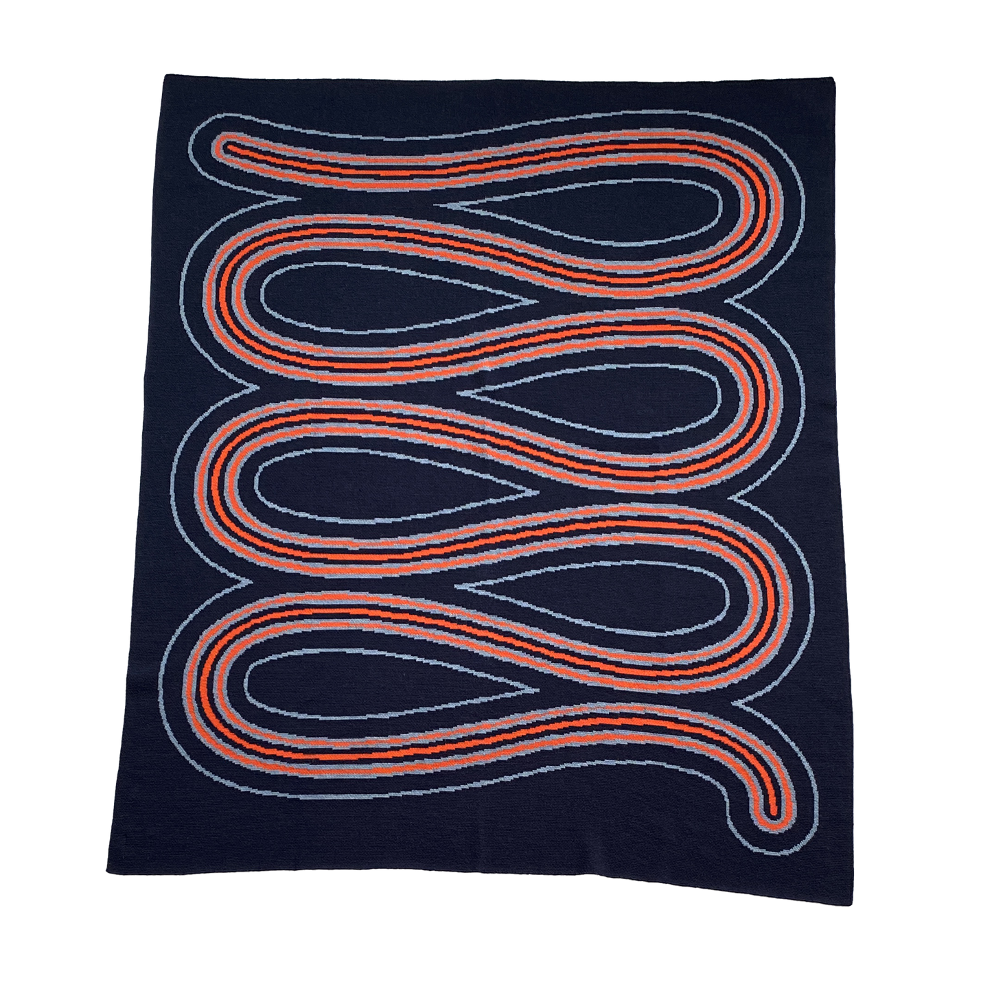 NIGHT BREEZE wool throw blanket
