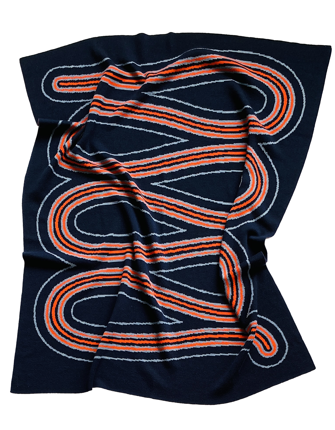NIGHT BREEZE wool throw blanket